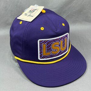LSU Tigers The Game NCAA Snapback Hat Purple Adjustable Golfer Rope Retro Mens